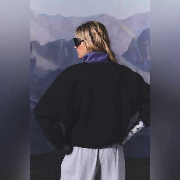 New Free People Movement Hit The Slopes Colorblock Fleece Pullover Jacket Size L - Picture 3 of 6